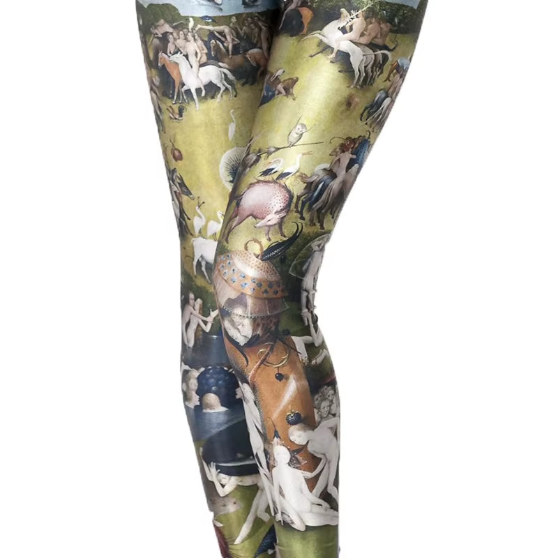 Leggings artistic Animals Printing Thick Fitness Wear