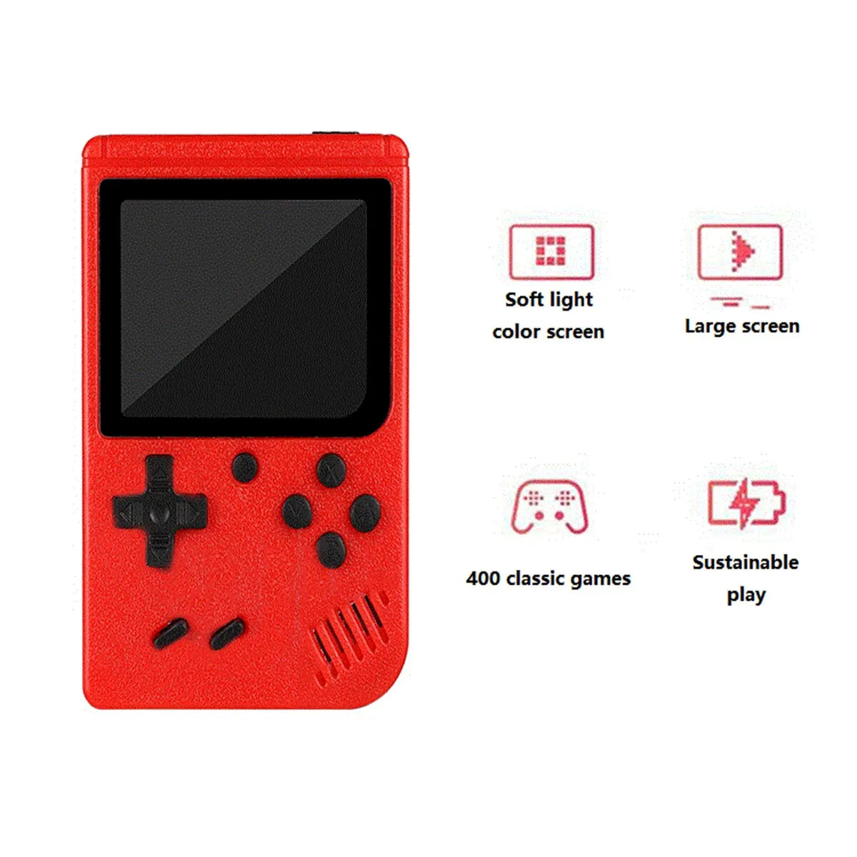 Handheld Small Game Console with Hundreds of Game Charging Can Be Connected to the TV