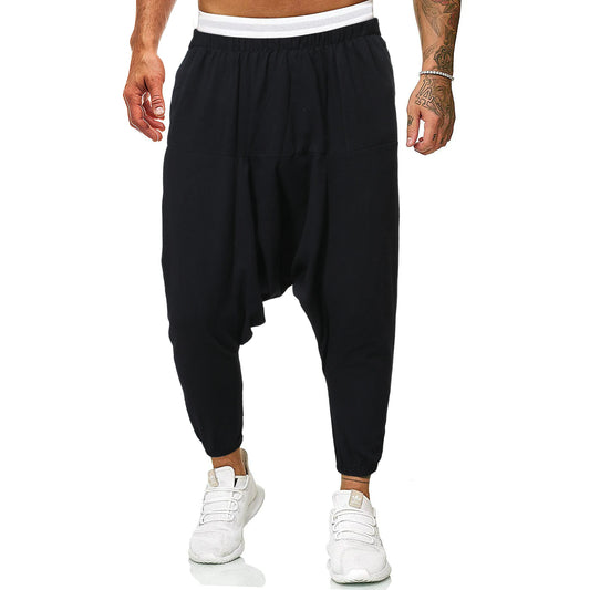 Men Linen Baggy Harem Pants