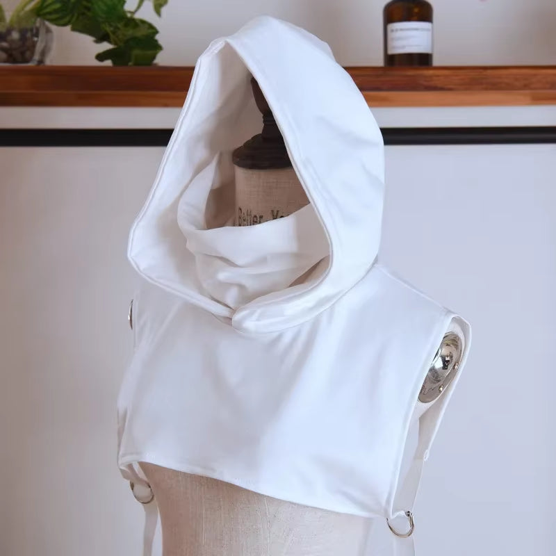 Cowl Hat Hood High Collar Crop Hoodie Tops