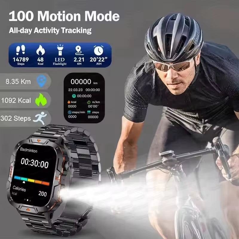 Outdoor Sports Smart Watch with Led Lighting Men Women Waterproof Swim Watches Fitness Track Heart Rate Smart Watch 