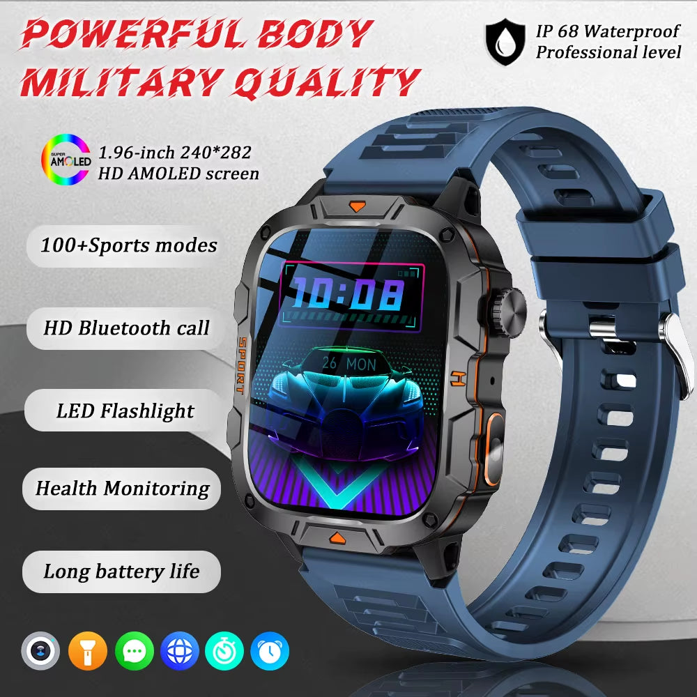 Outdoor Sports Smart Watch with Led Lighting Men Women Waterproof Swim Watches Fitness Track Heart Rate Smart Watch 